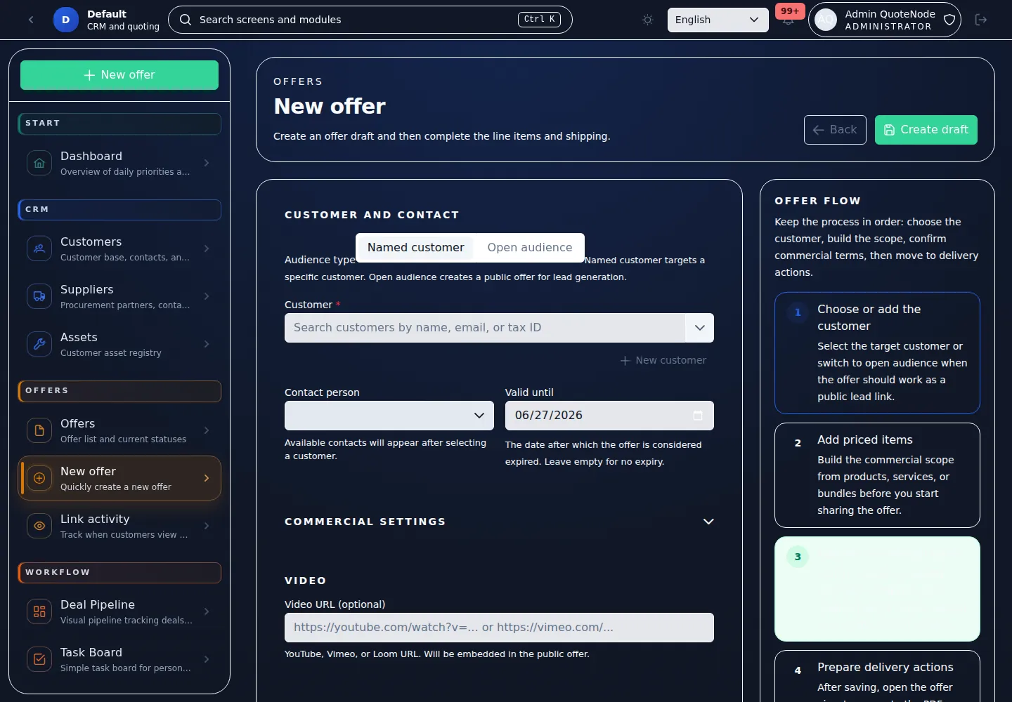Offer Creation Flow