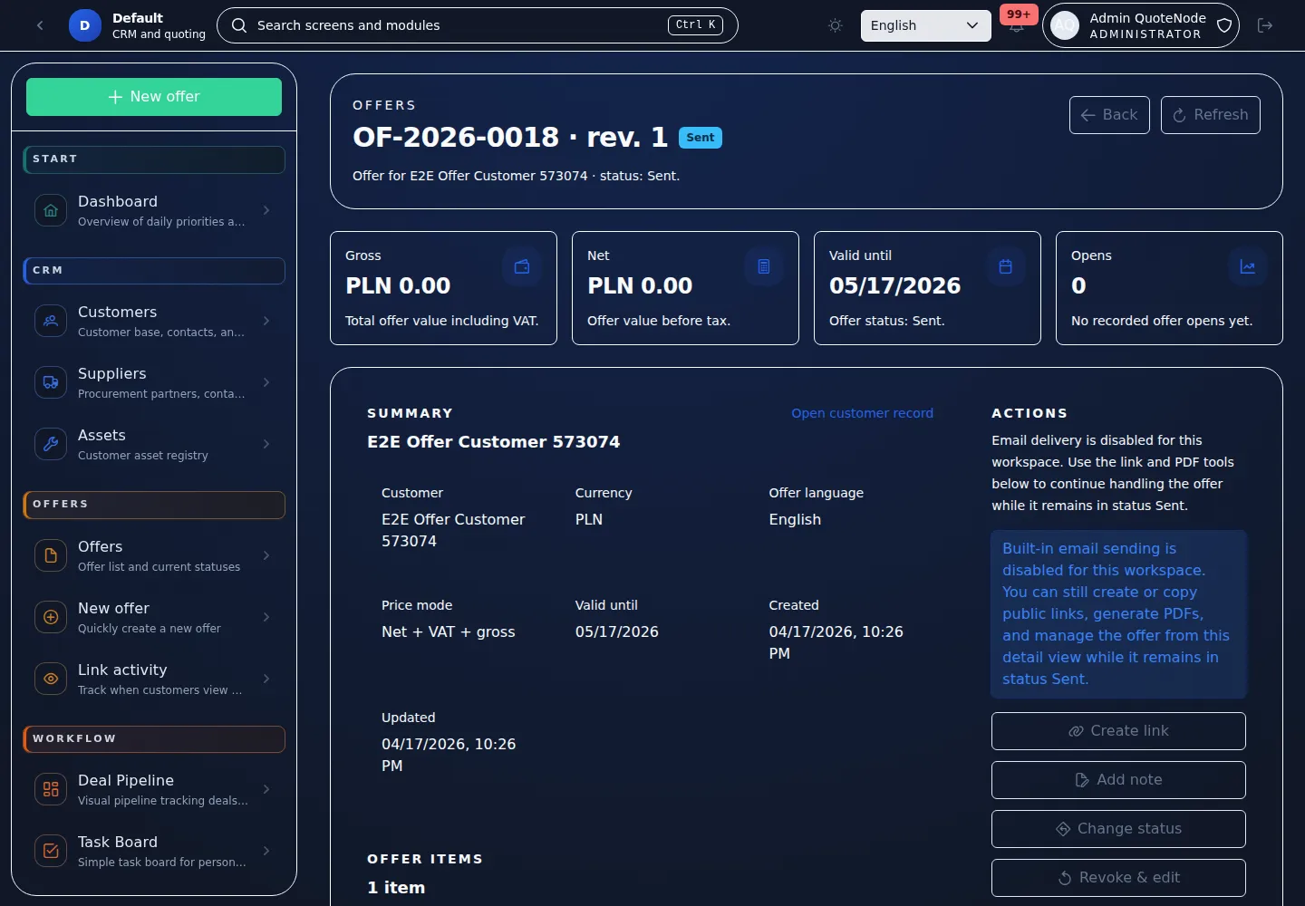 Offer Tracking