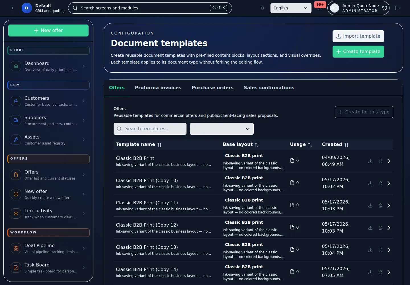 Offer Template Showcase